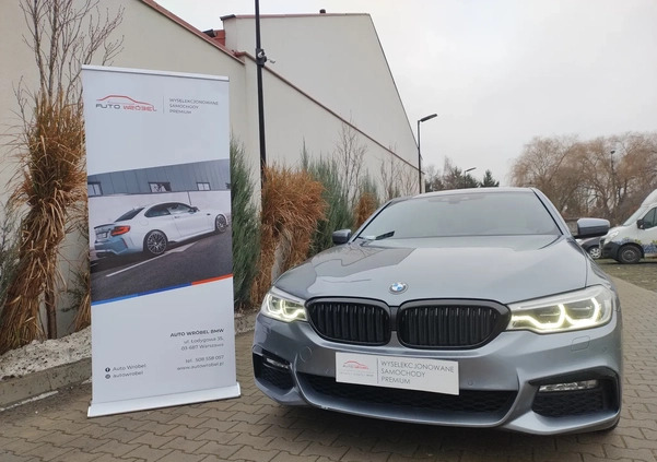 BMW Seria 5 cena 125900 przebieg: 144595, rok produkcji 2017 z Warszawa małe 301